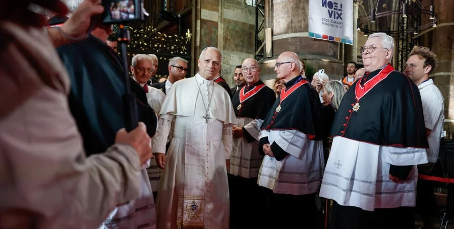 Pope Leo XIV at Mass