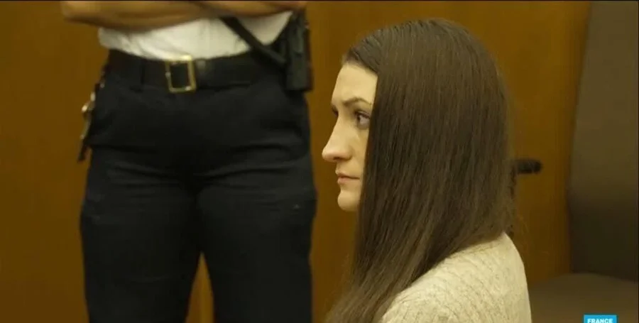 Woman in courtroom