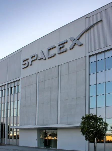 SpaceX and Blue Origin logos