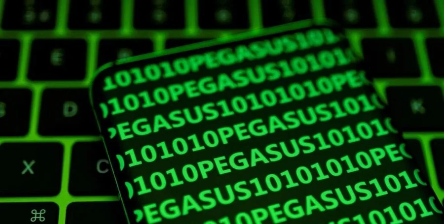 Spyware on a phone screen